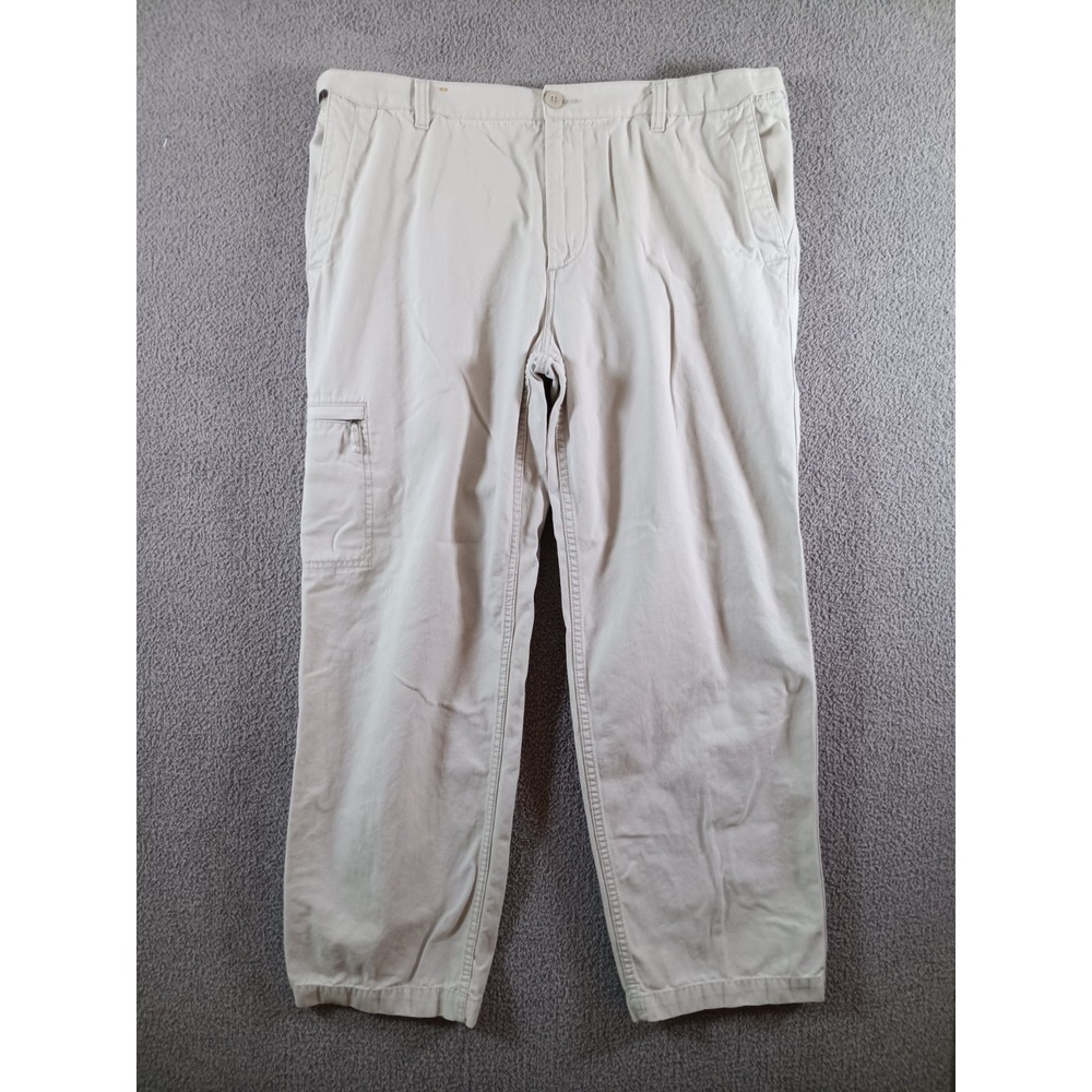 Dockers D3 Classic Cargo Pants Mens 38x32 Beige Khaki 100% Cotton Utility